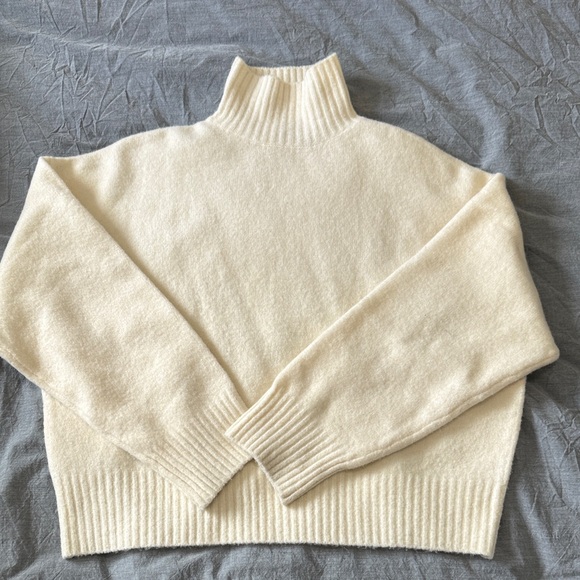 Zara Sweaters - Zara Cream Cowl Neck Sweater